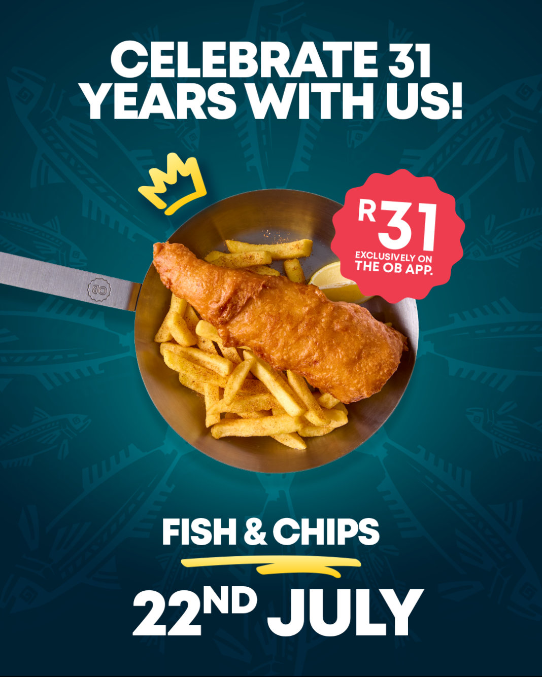 Ocean Basket is bringing back R31 Fish & Chips for one day only