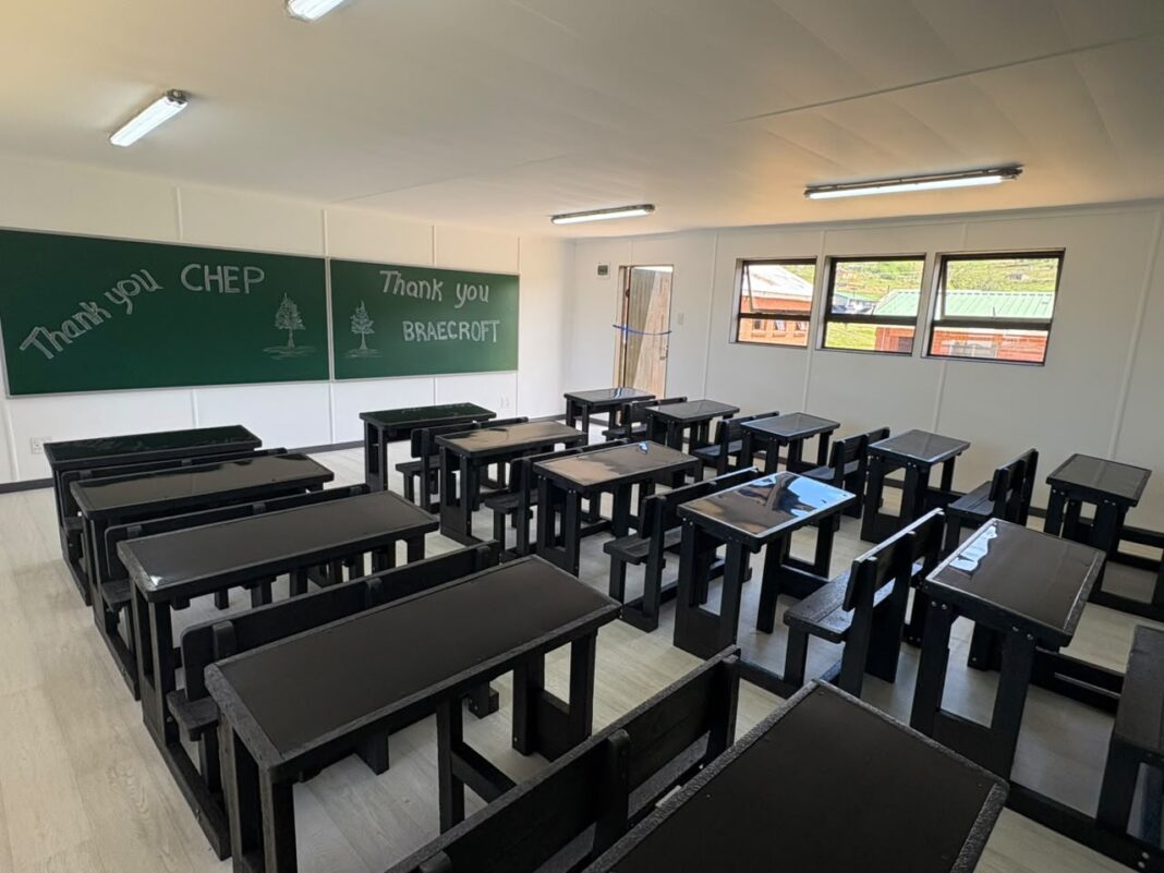 New classroom provides a safer learning space at Emnqundekweni Primary School